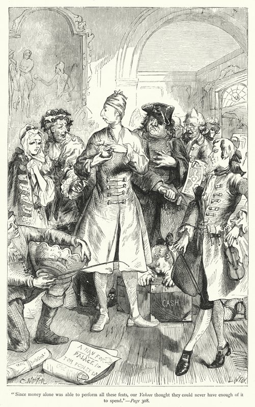 Illustration für Gullivers Reisen von Jonathan Swift von Thomas Morten