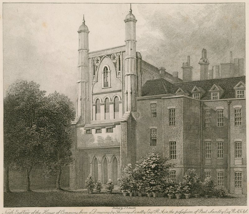Nordostansicht des Unterhauses nach einer Zeichnung von Thomas Sandby RA von Thomas Sandby