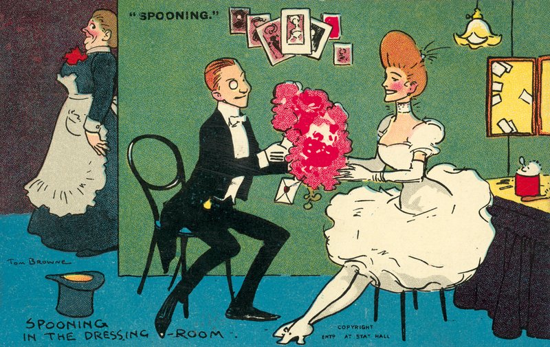 Flirten im Ankleidezimmer von Tom Browne