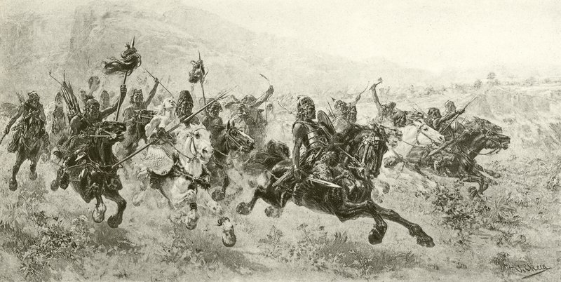 Attila, die Geißel Gottes von Ulpiano Checa y Sanz