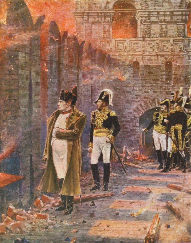 Napoleon beobachtet den Brand von Moskau von Vasili Vasilievich Vereshchagin