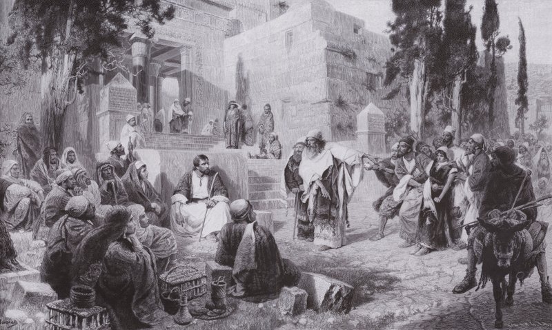 Jesus und die Ehebrecherin von Vasilij Dmitrievich Polenov