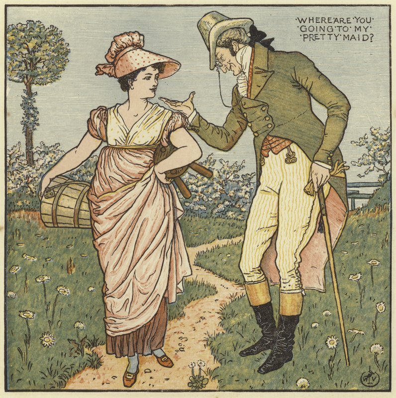 Wohin gehst du, mein hübsches Mädchen von Walter Crane