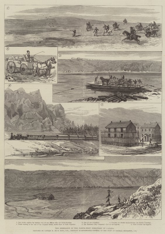 Die Rebellion im Nordwestterritorium von Kanada von Walter Paget