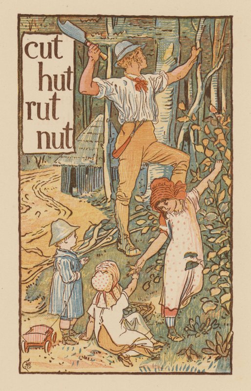 Seite aus The Golden Primer von Walter (after) Crane
