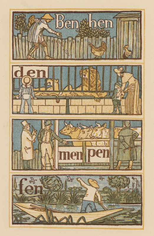 Seite aus The Golden Primer von Walter (after) Crane
