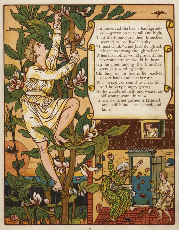 Hans und die Bohnenranke von Walter Crane
