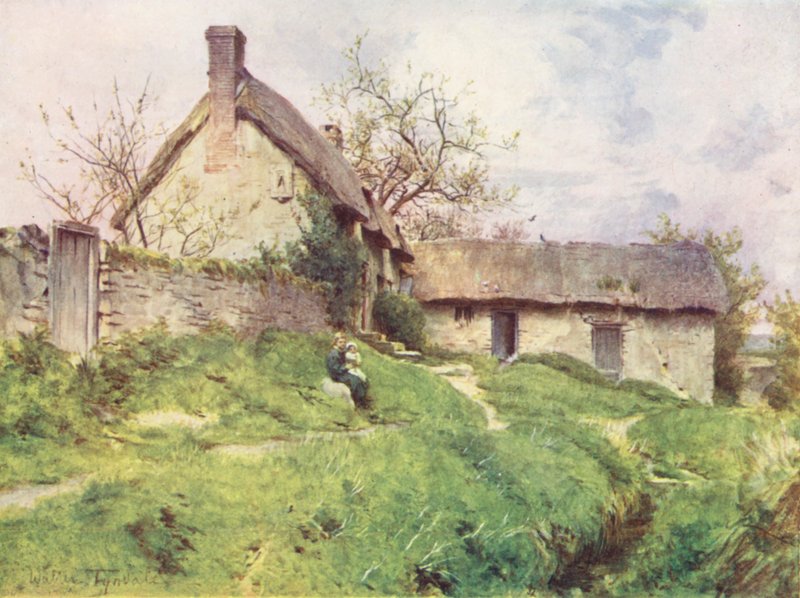 Wessex: Eine Gruppe von Hütten in Sutton Poyntz, nahe Weymouth von Walter Frederick Roofe Tyndale