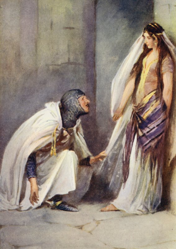 Illustration für Ivanhoe von Sir Walter Scott von Walter Grieve