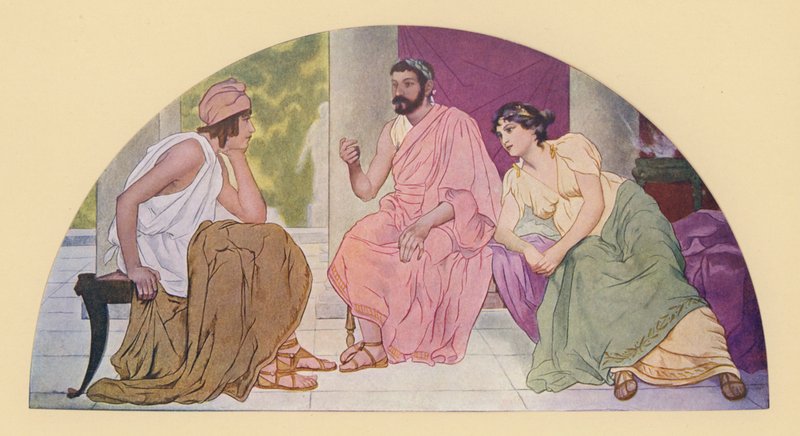 Paris im Haus von Menelaos und Helena von Walter MacEwen