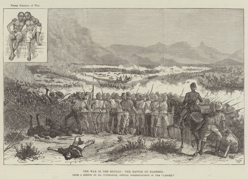 Der Krieg im Sudan, die Schlacht von Hasheen von Walter Paget