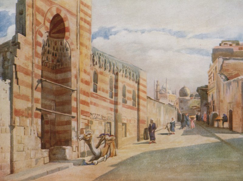 Eine Moschee im Viertel Saida Zeineb, Kairo von Walter Spencer Stanhope Tyrwhitt