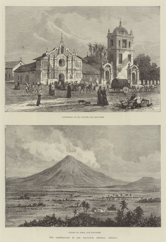 Das Erdbeben in San Salvador, Zentralamerika von Warry