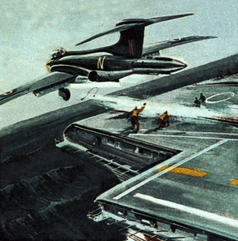 Jet und Flugzeugträger von Wilf (20th century) Hardy
