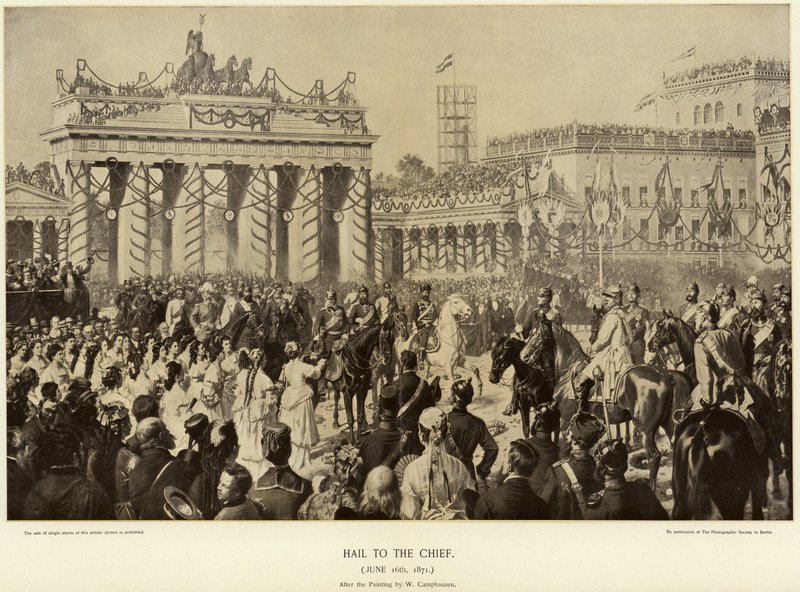 Otto von Bismarck in Berlin im Jahr 1871 von Wilhelm Camphausen