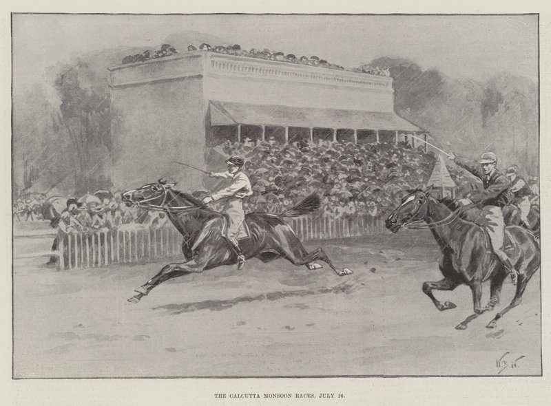Die Monsunrennen in Kalkutta, 16. Juli von William Barnes Wollen