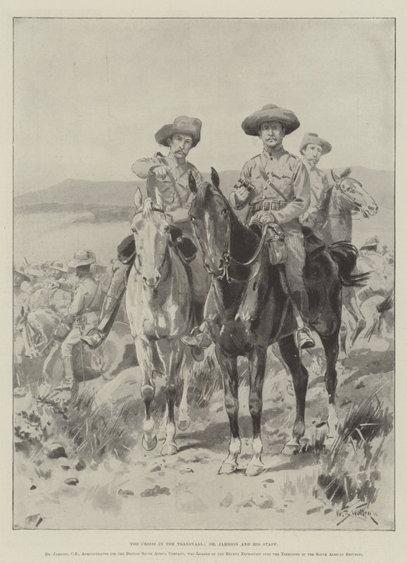 Die Krise im Transvaal, Dr. Jameson und sein Stab von William Barnes Wollen