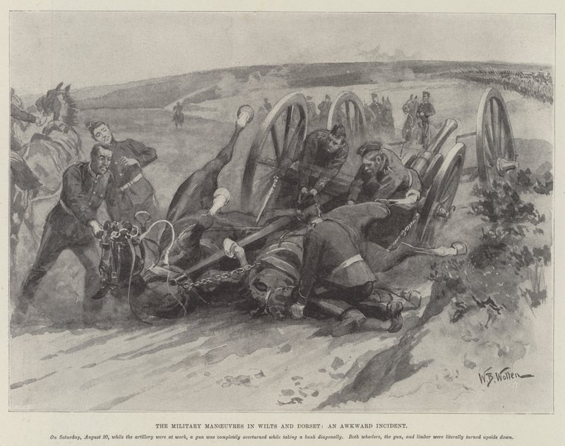 Die Militärmanöver in Wilts und Dorset, ein peinlicher Vorfall von William Barnes Wollen