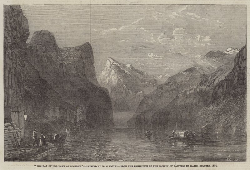 Die Bucht von Uri, Vierwaldstättersee von William C. Smith