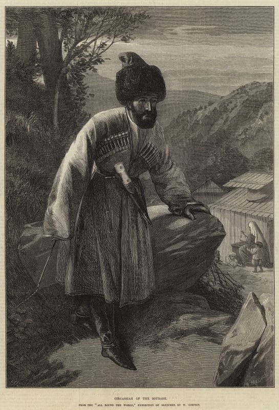 Tscherkessin des Soubash von William Crimea Simpson