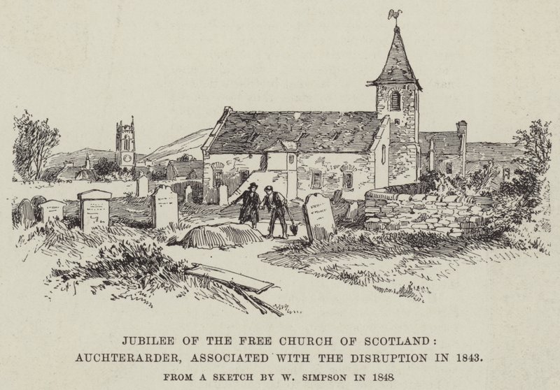 Jubiläum der Freien Kirche von Schottland, Auchterarder, verbunden mit der Spaltung von 1843 von William Crimea Simpson