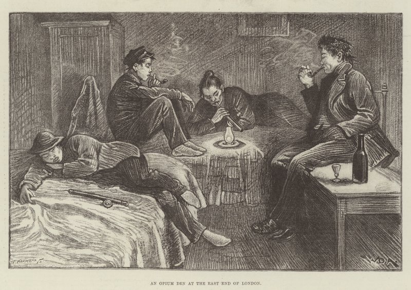 Eine Opiumhöhle im East End von London von William Douglas Almond