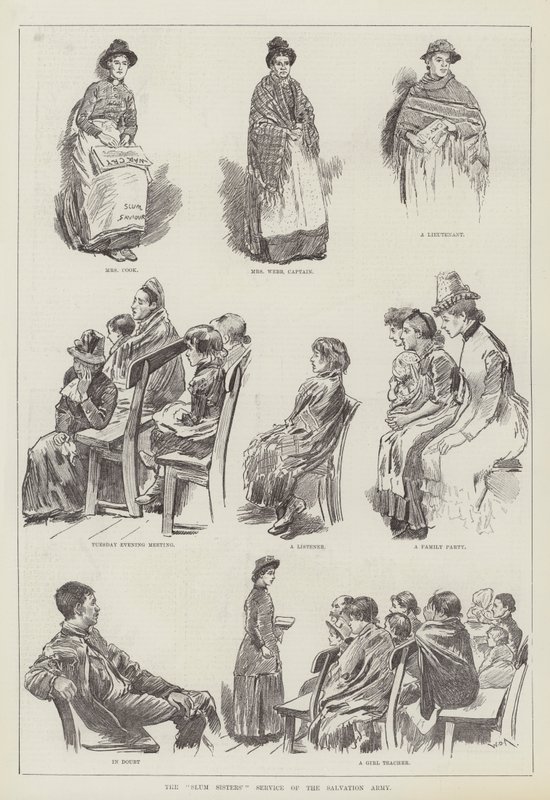 Der Gottesdienst der Slum-Schwestern der Heilsarmee von William Douglas Almond