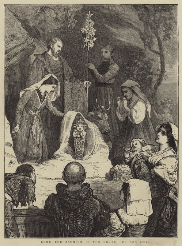 Rom, das Bambino in der Kirche Ara Coeli von William III Bromley
