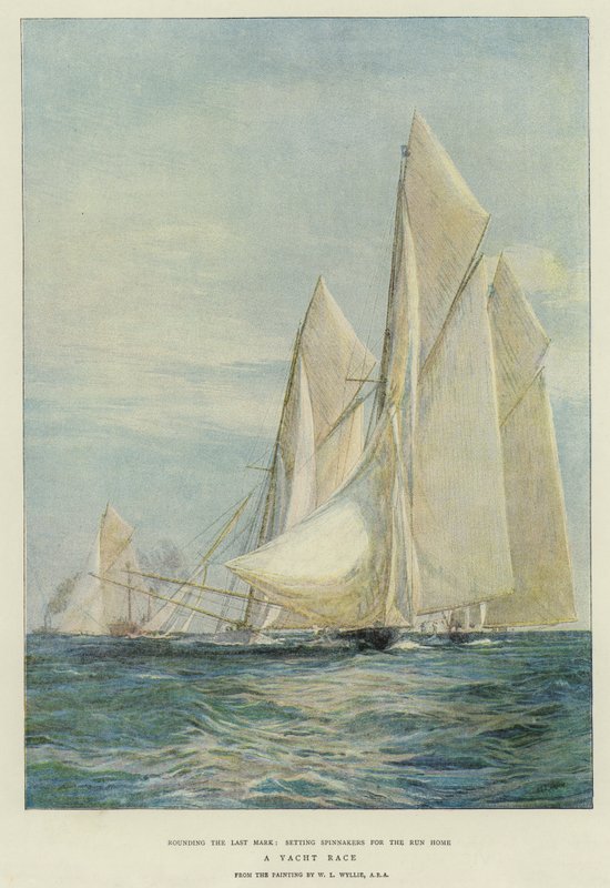 Ein Yacht-Rennen von William Lionel Wyllie