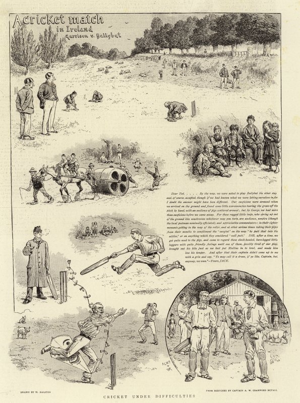 Ein Cricket-Match in Irland von William Ralston