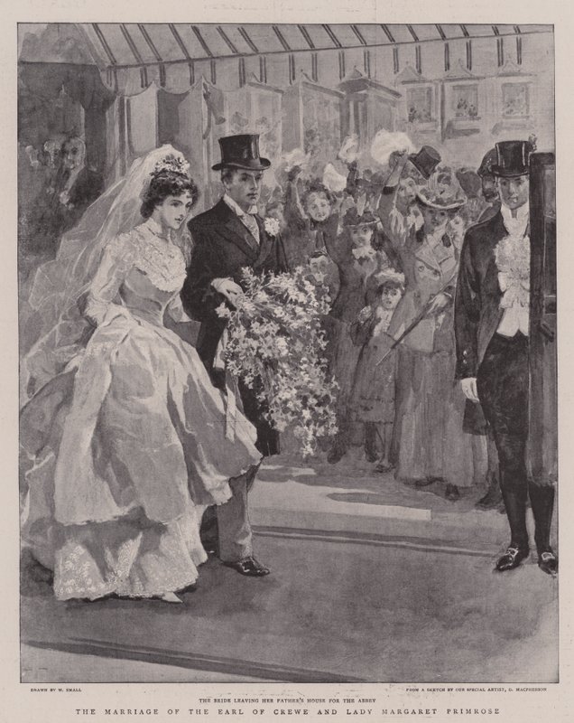 Die Hochzeit des Earl of Crewe und Lady Margaret Primrose von William Small
