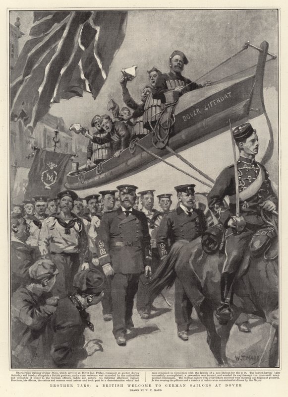 Bruder Tars, ein britischer Empfang für deutsche Matrosen in Dover von William T. Maud