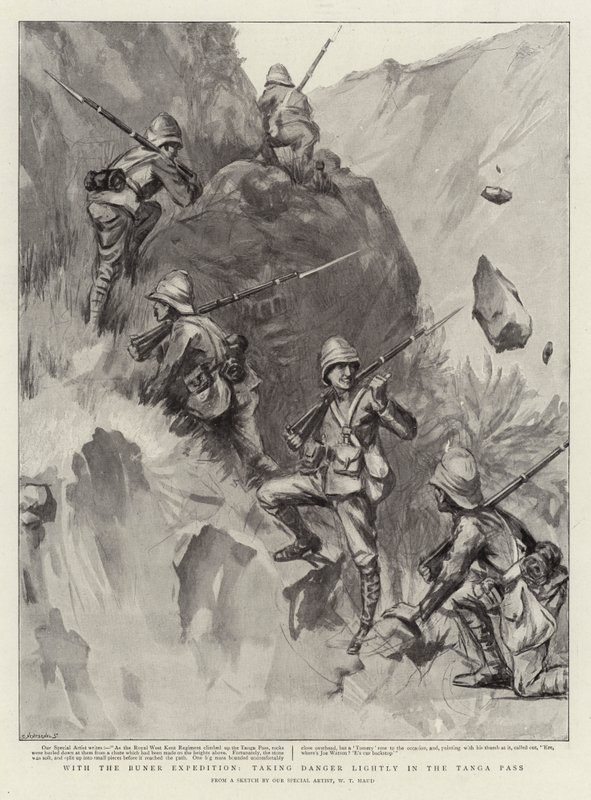 Mit der Buner-Expedition, die Gefahr im Tanga-Pass leicht nehmen von William T. Maud