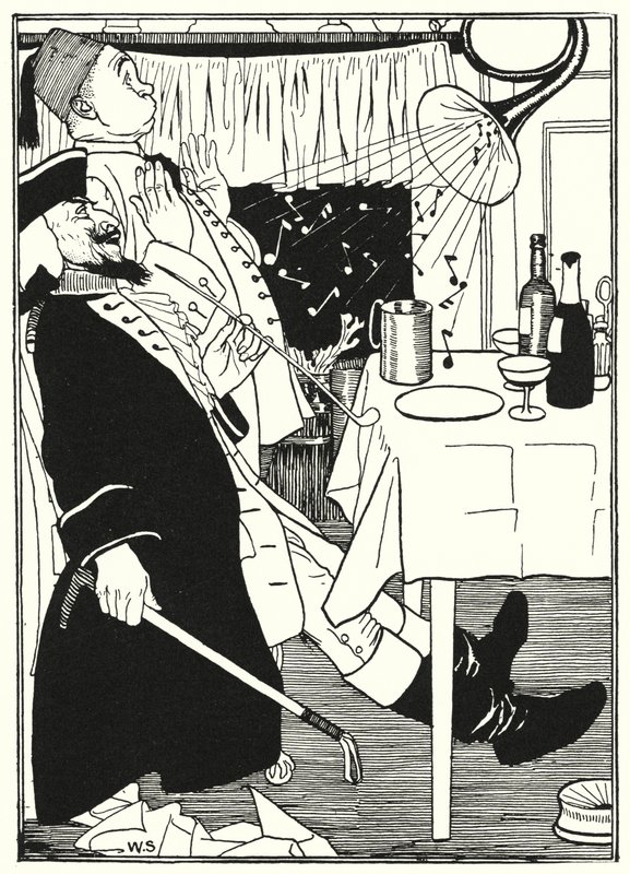 Illustration für die Abenteuer des Baron Münchhausen von William (after) Strang
