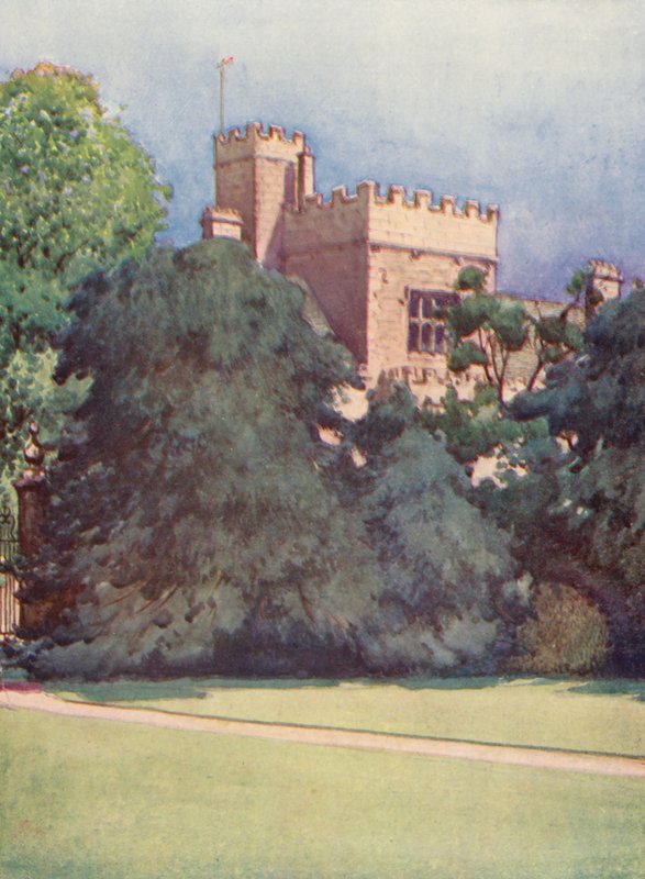 Wadham College vom Trinity College Garten von William Ainsworth Wildman