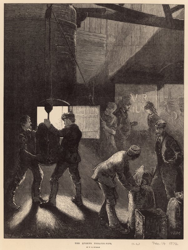 Die Tabakspfeife der Königin (Stich) von William Bazett Murray