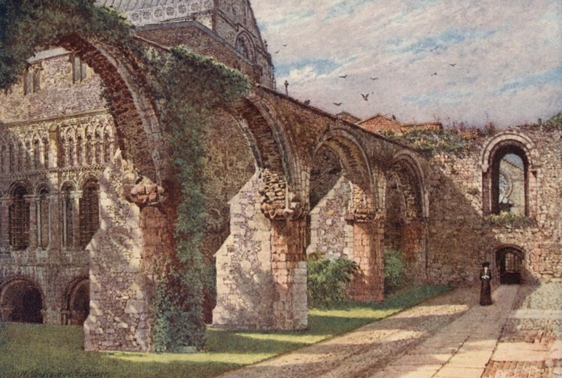 Ruinen der Krankenstation, Kathedrale von Canterbury von William Biscombe Gardner