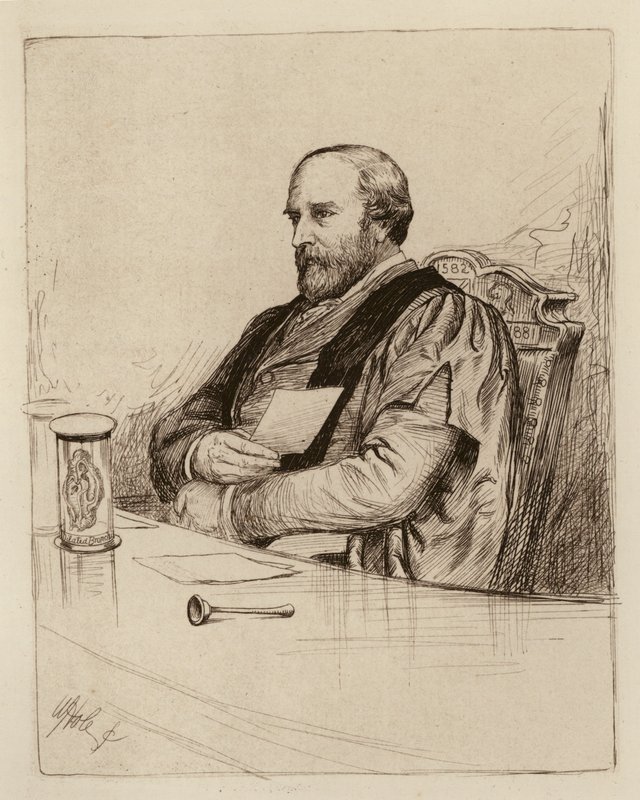 Thomas Grainger Stewart, Professor der Praxis der Medizin (Gravur) von William Brassey (after) Hole