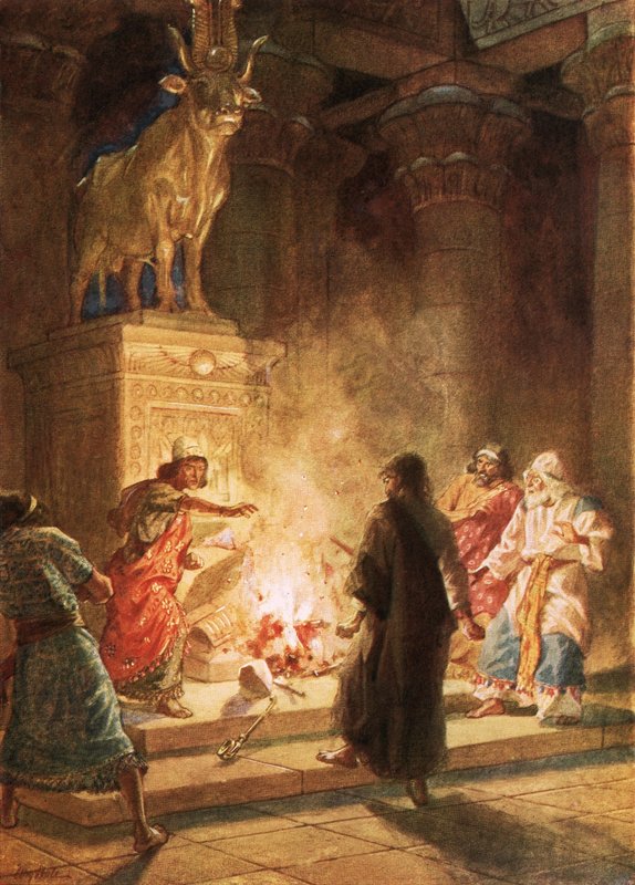 Ein Prophet Gottes verurteilt den Götzendienst von Jerobeam von William Brassey Hole