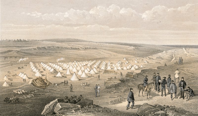 Lager der Marinebrigade vor Sewastopol von William Crimea Simpson