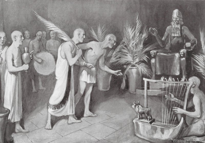 Die Verehrung von Ningirsu von William Edward (after) Wigfull