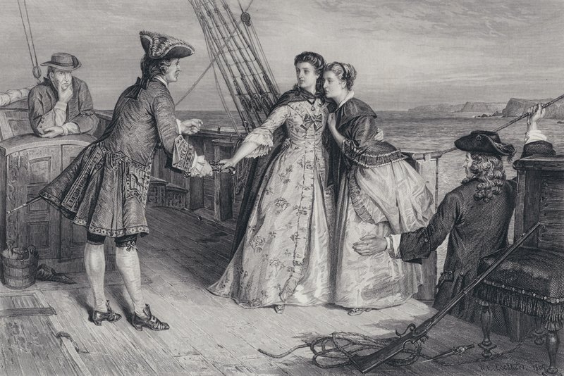 Illustration für Der Pirat von Sir Walter Scott (Stich) von William Ewart Lockhart
