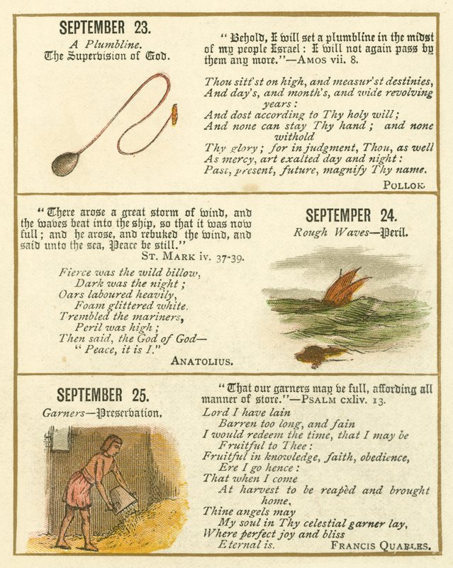 Seite aus dem Bibel-Emblem-Jubiläumsbuch von William Foster