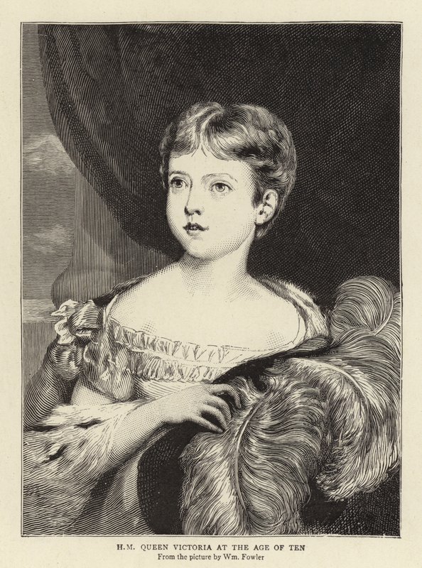 Königin Victoria im Alter von zehn Jahren von William Fowler