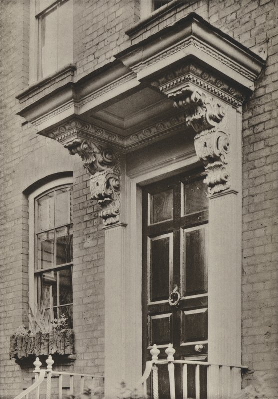 Tür, Church Road, Richmond, Surrey (s/w Foto) von William Galsworthy Davie