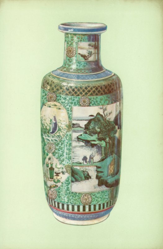 Vase, Familie Verte, Chinesisch, Periode von K