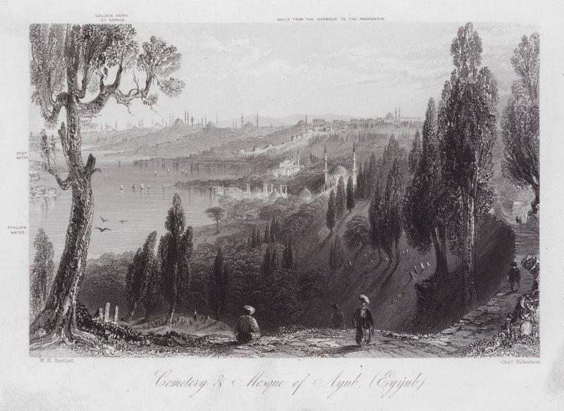 Friedhof und Moschee von Ayub, Eyyub von William H. Bartlett