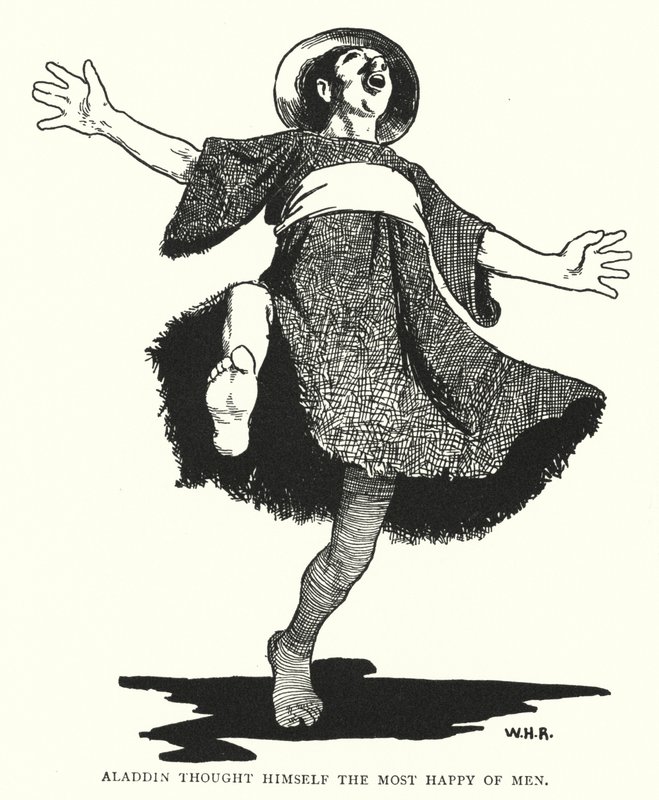 Aladdin hielt sich für den glücklichsten Mann von William Heath Robinson