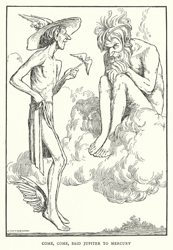 Komm, komm, sagte Jupiter zu Merkur von William Heath Robinson