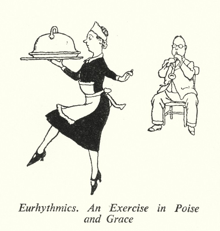 Eurhythmie, eine Übung in Haltung und Anmut von William Heath Robinson